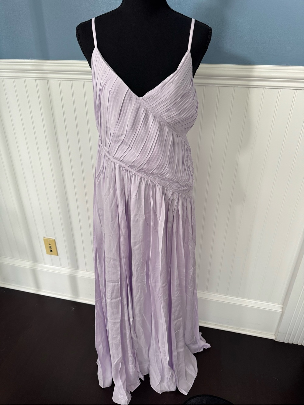 NWT Trina Turk Cherry Grove Lavender Purple Maxi Dress Size Large - Picture 5 of 12